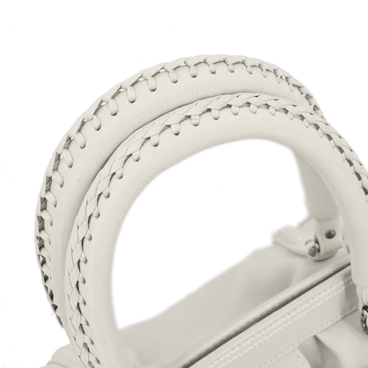 Christian Dior Off-white Leather Handbag