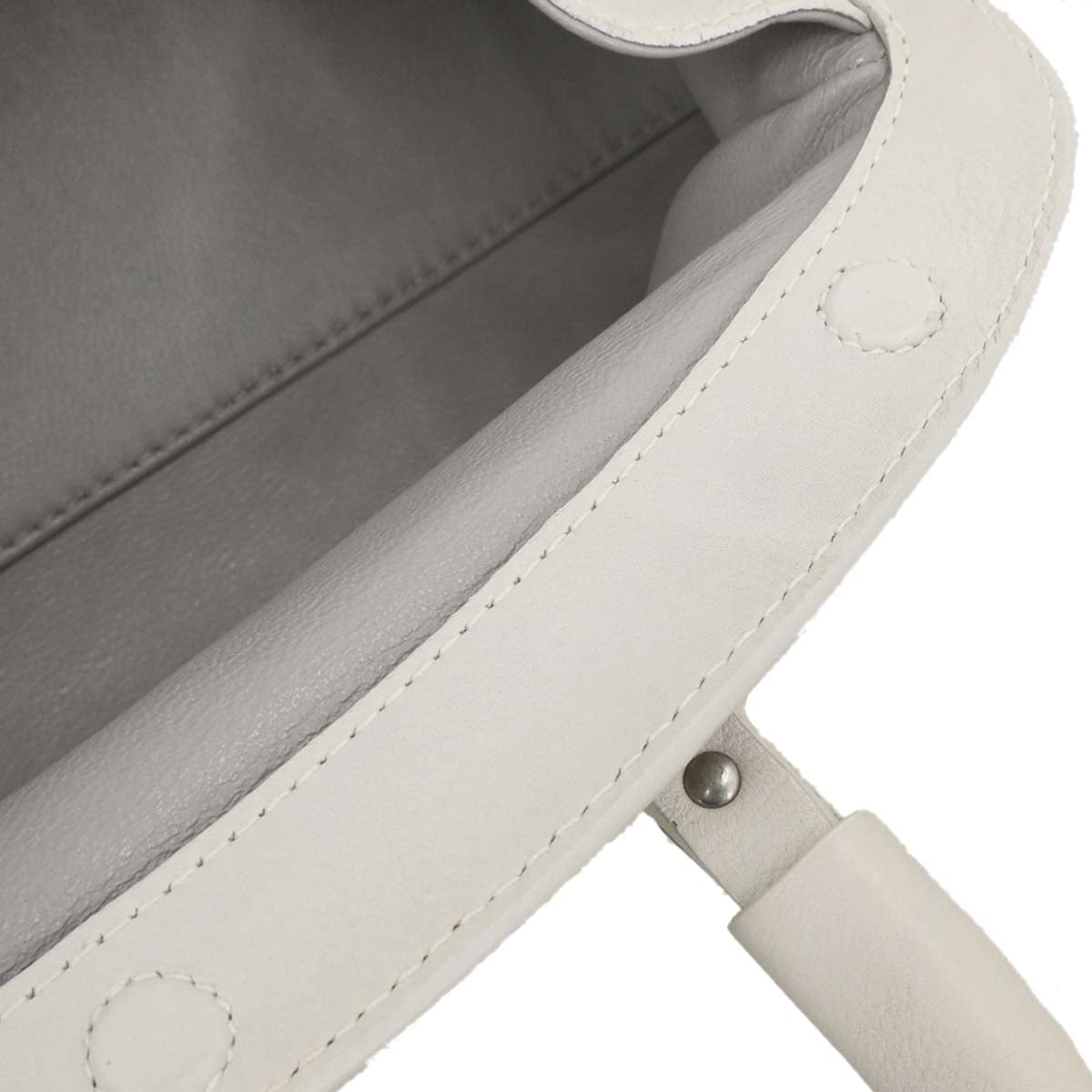Christian Dior Off-white Leather Handbag