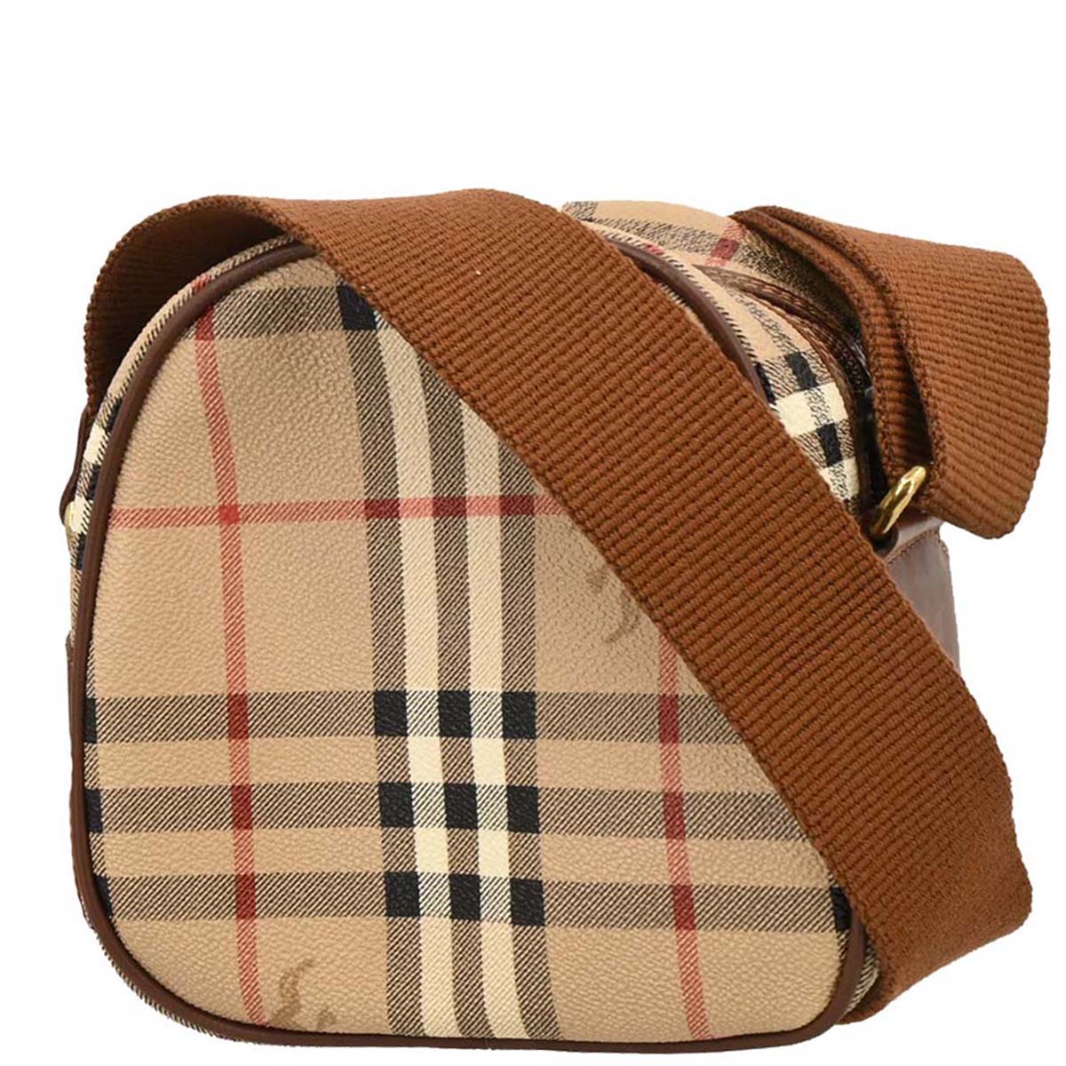 Burberrys Beige House Check Shoulder Bag