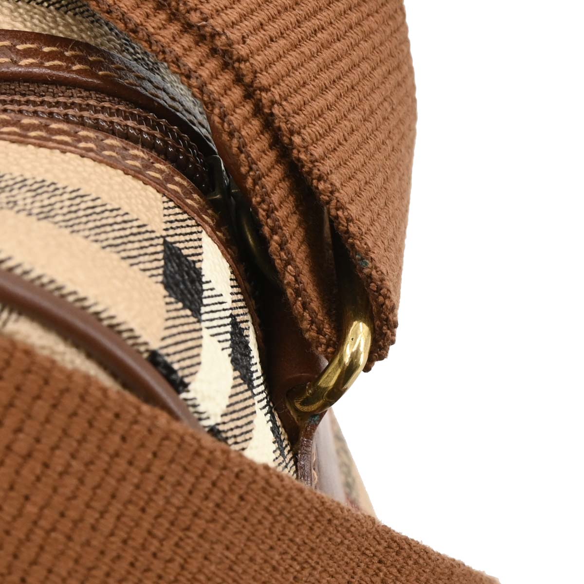 Burberrys Beige House Check Shoulder Bag