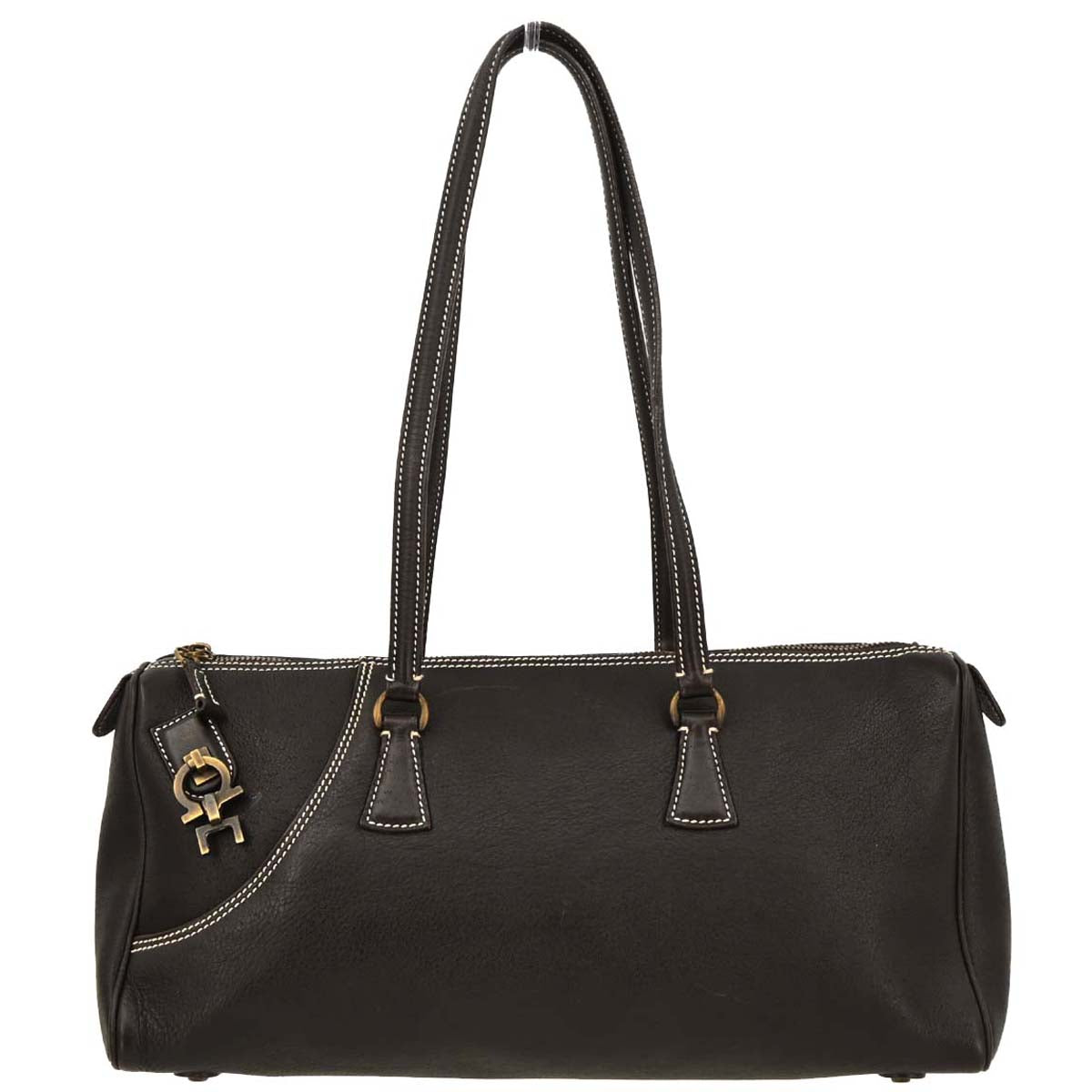 Salvatore Ferragamo Brown Leather Handbag