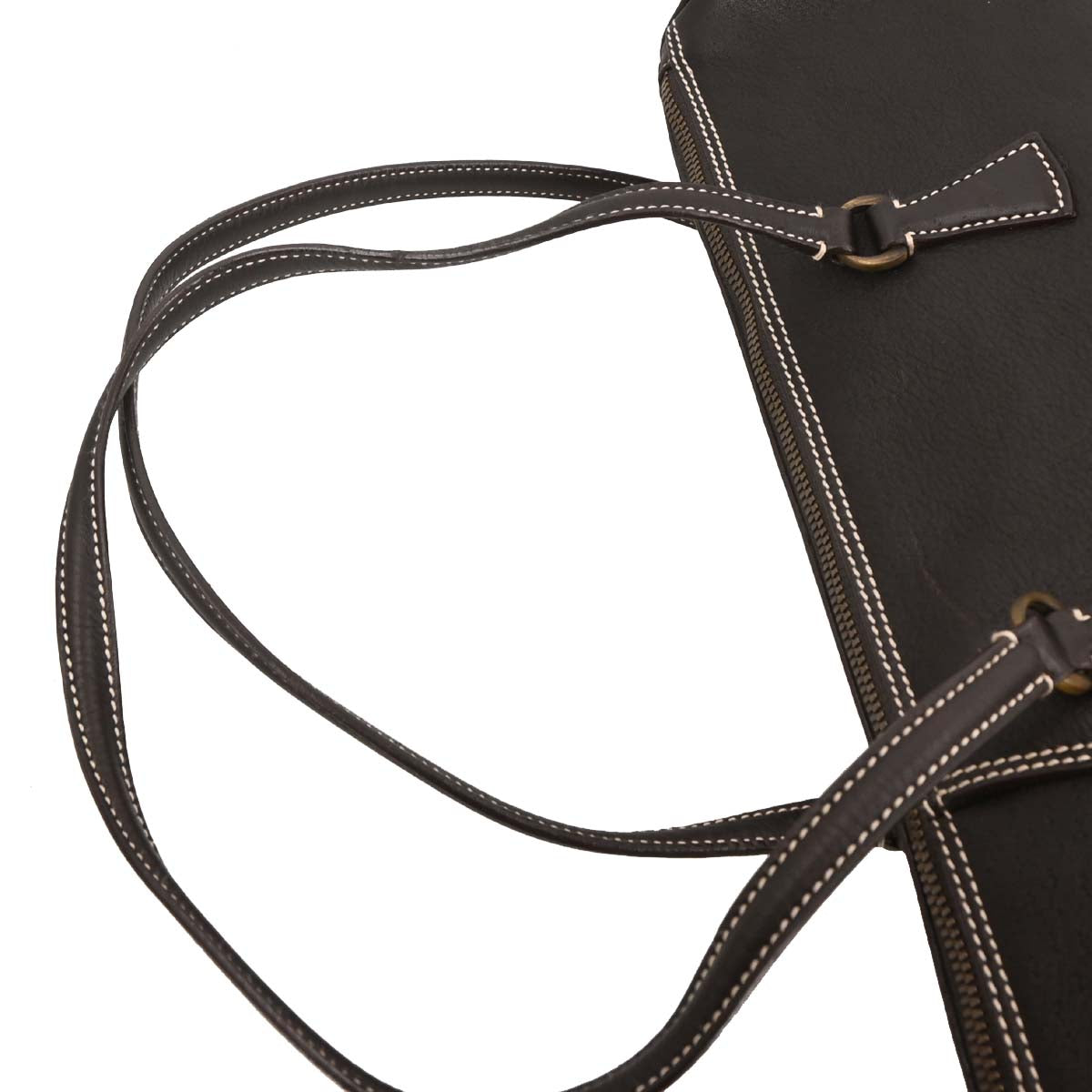 Salvatore Ferragamo Brown Leather Handbag