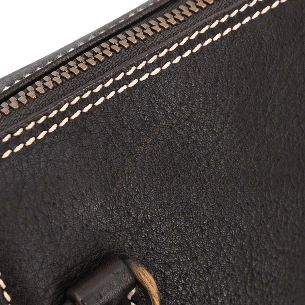 Salvatore Ferragamo Brown Leather Handbag