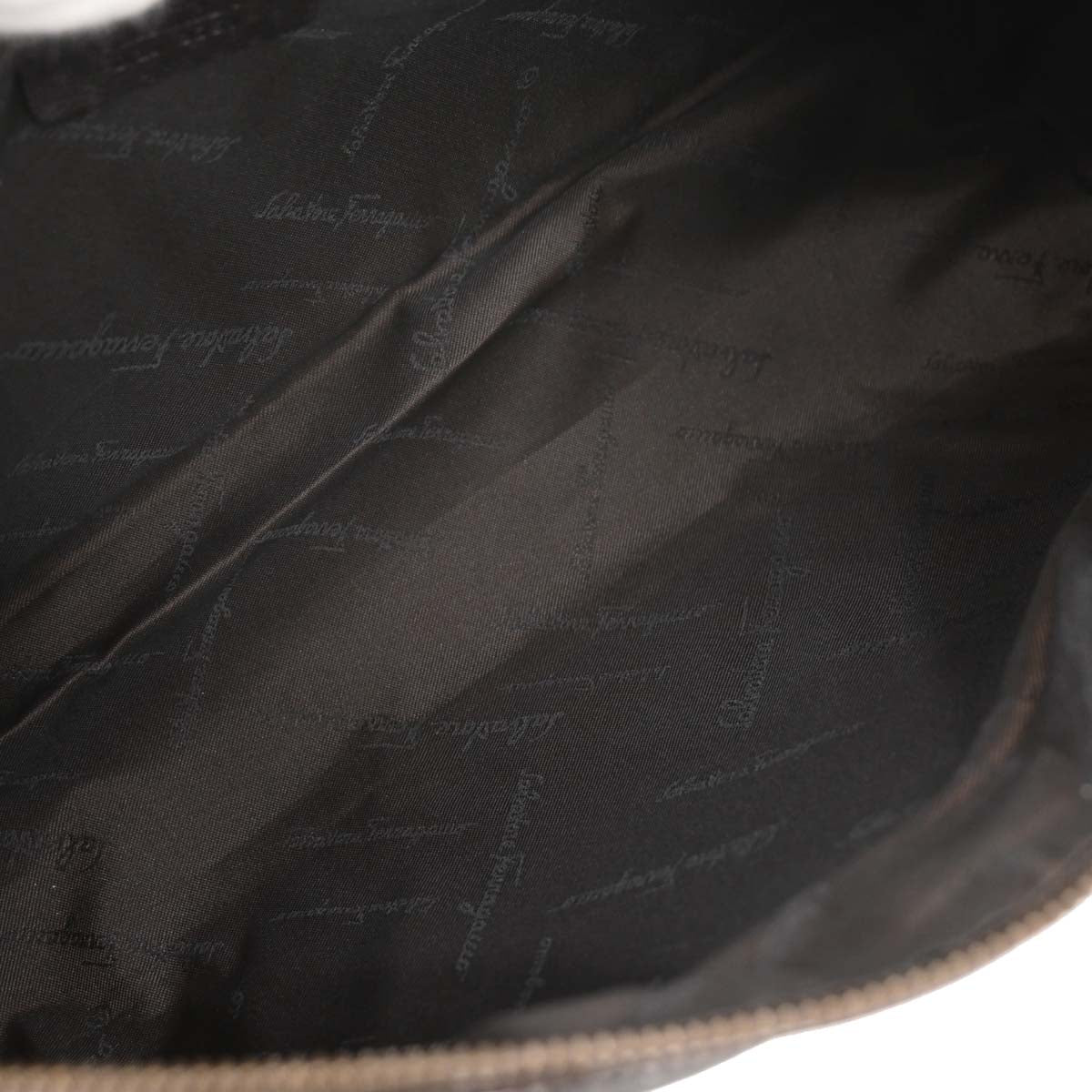 Salvatore Ferragamo Brown Leather Handbag