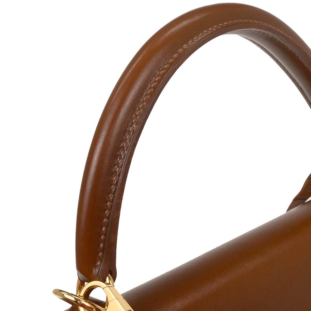 Hermes Fauve Box Calf Kelly 32 Retourne 2way Shoulder Handbag