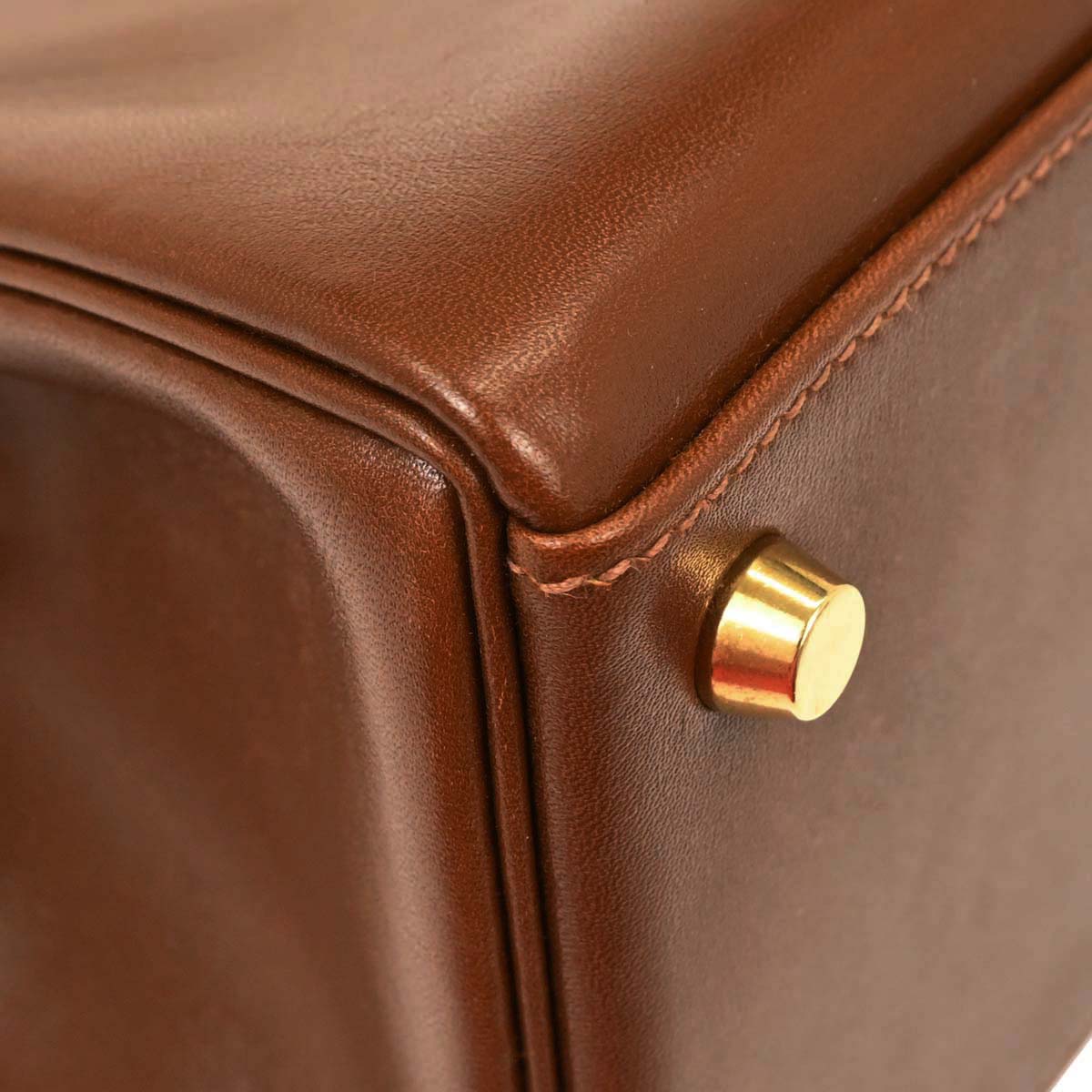 Hermes Fauve Box Calf Kelly 32 Retourne 2way Shoulder Handbag