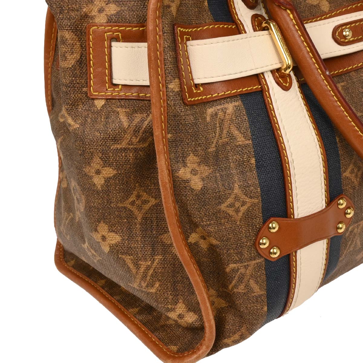 Louis Vuitton Monogram Tisse Sac Rayures GM Tote Handbag M56385