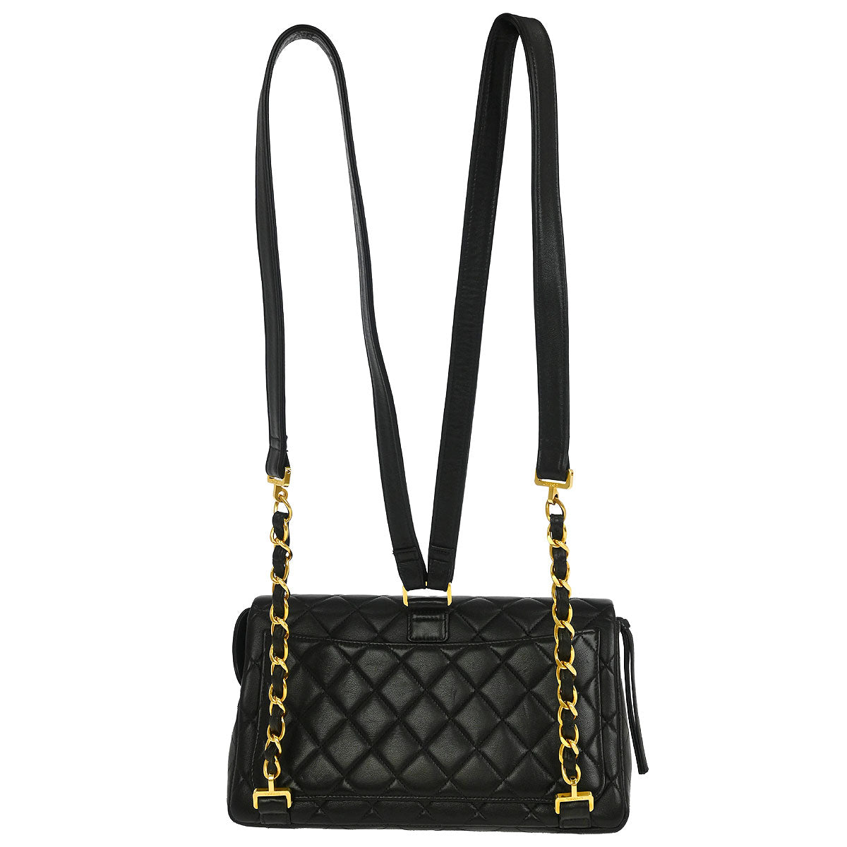 Chanel 1994-1996 Black Lambskin Backpack