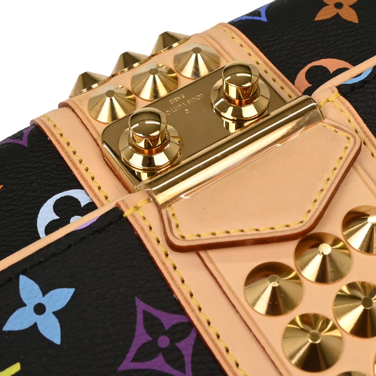Louis Vuitton Black Monogram Multicolor Pochette Courtney M45640