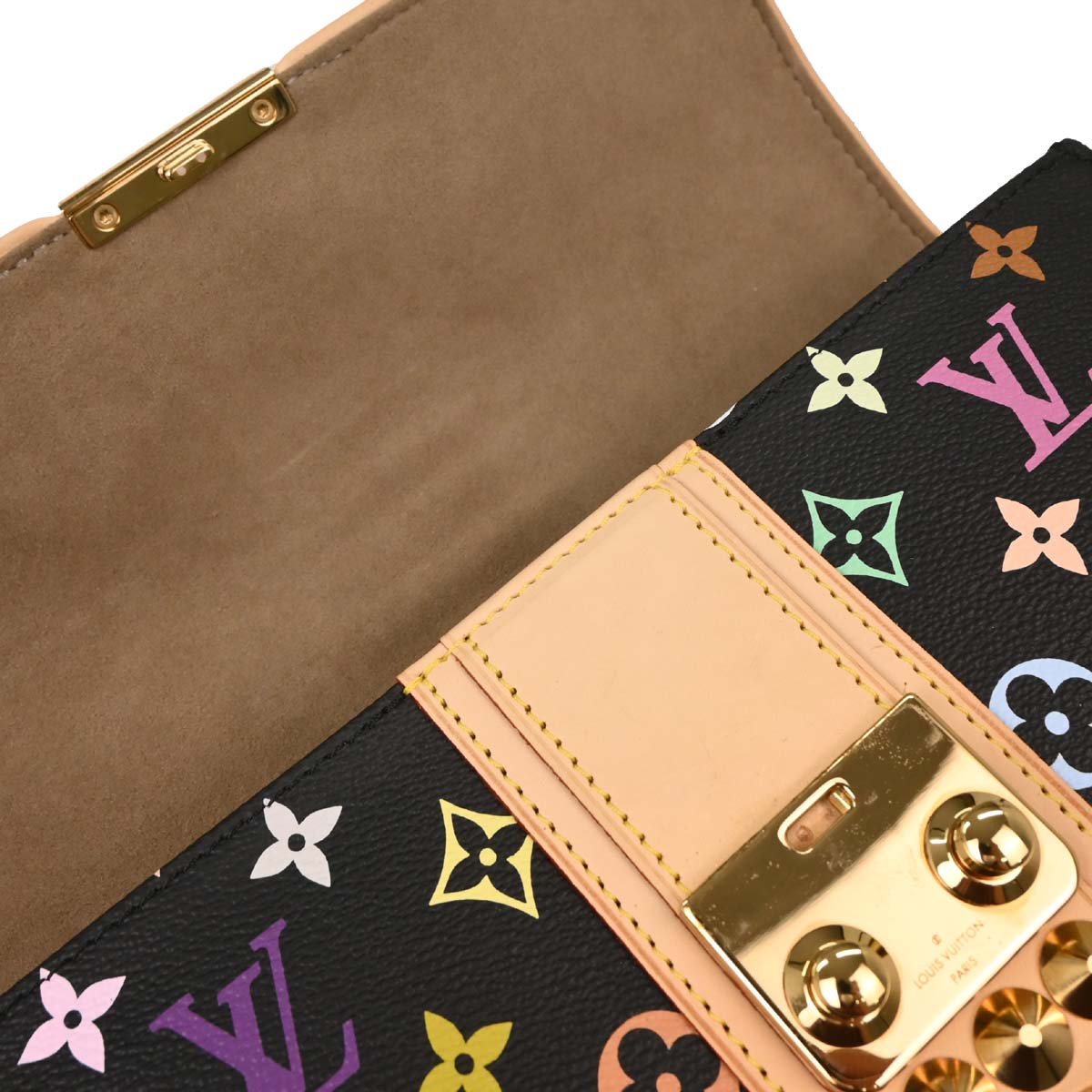 Louis Vuitton Black Monogram Multicolor Pochette Courtney M45640
