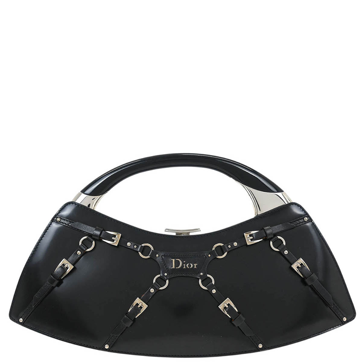 Christian Dior Black Bondage Handbag