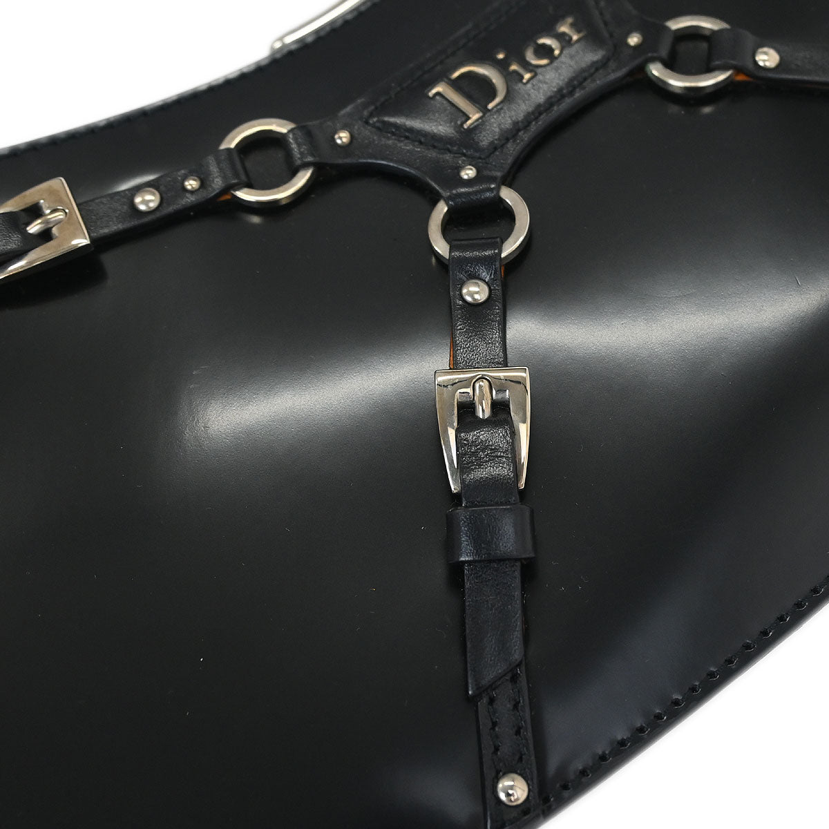 Christian Dior Black Bondage Handbag