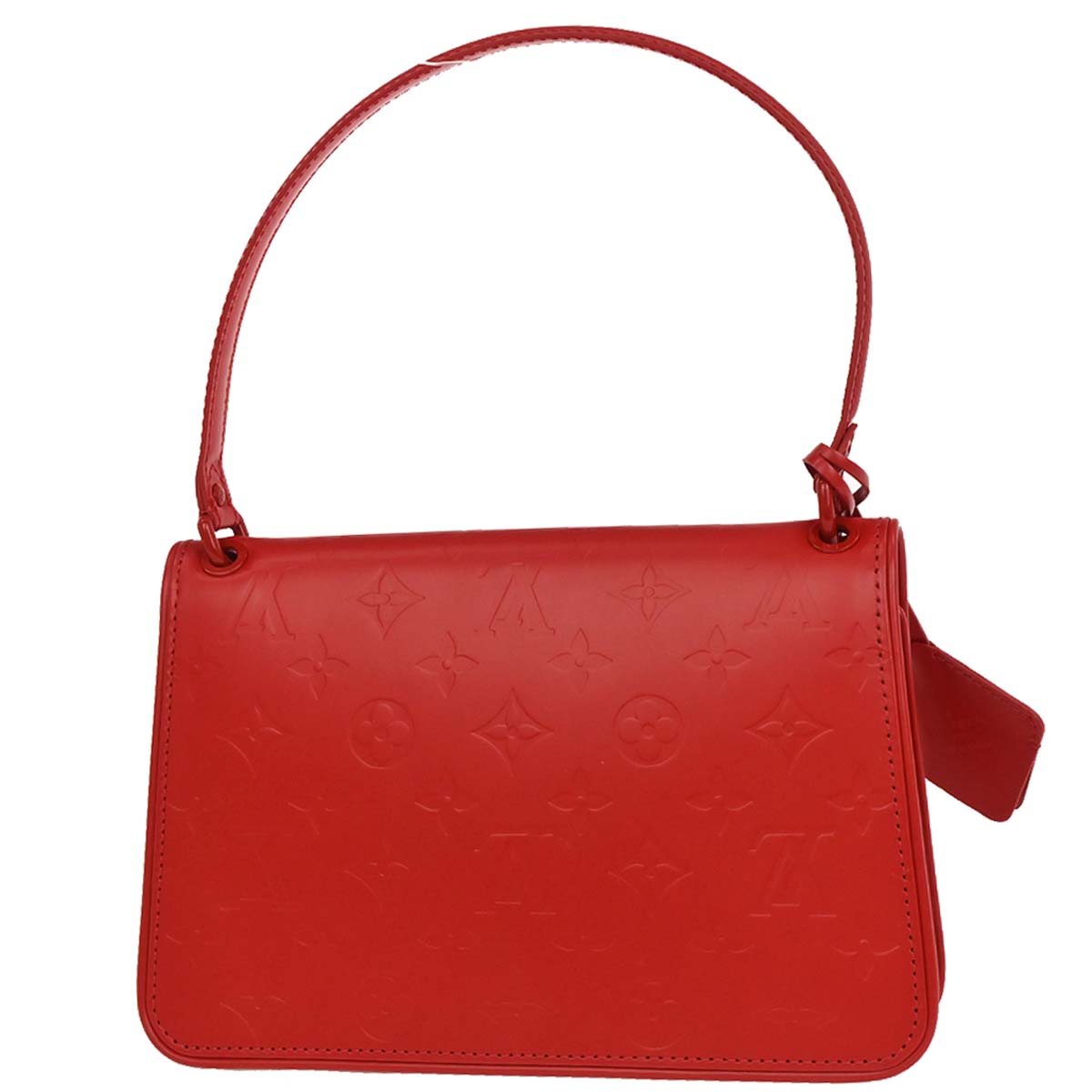 Louis Vuitton Red Monogram Glace Op Art Pouch Handbag M92817