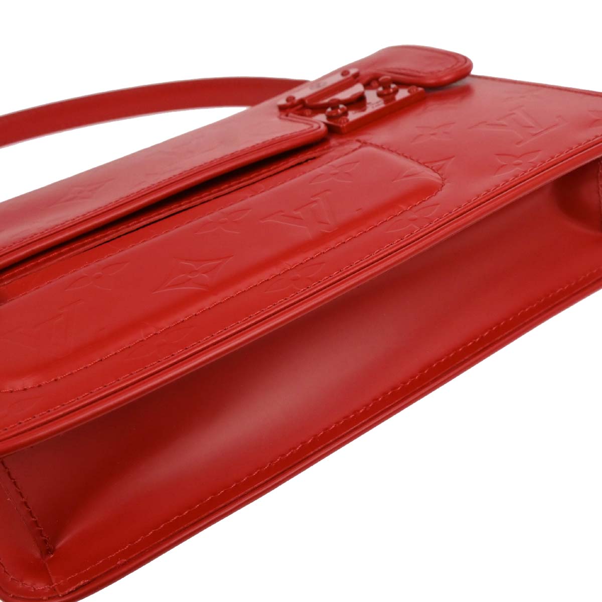 Louis Vuitton Red Monogram Glace Op Art Pouch Handbag M92817