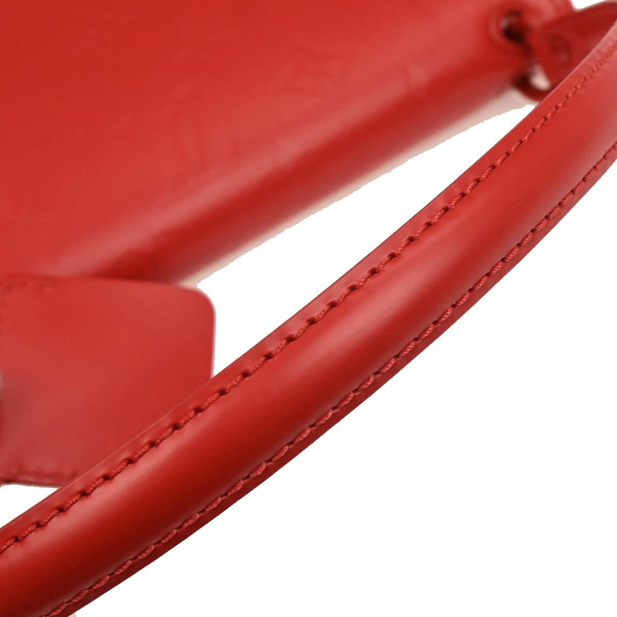Louis Vuitton Red Monogram Glace Op Art Pouch Handbag M92817