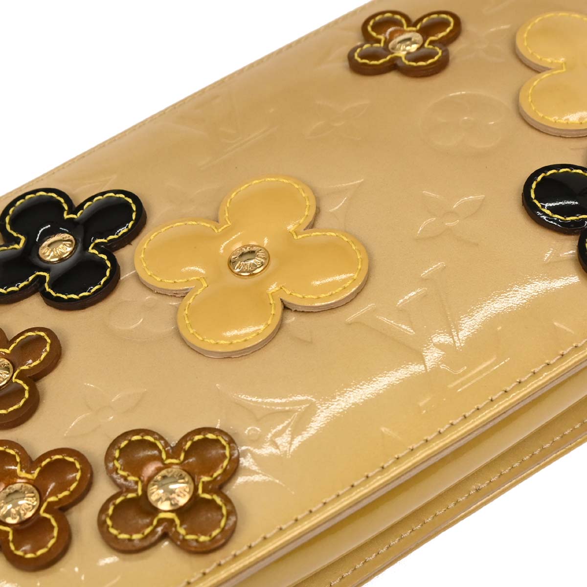 Louis Vuitton Beige Vernis Flower Lexington Handbag M92246