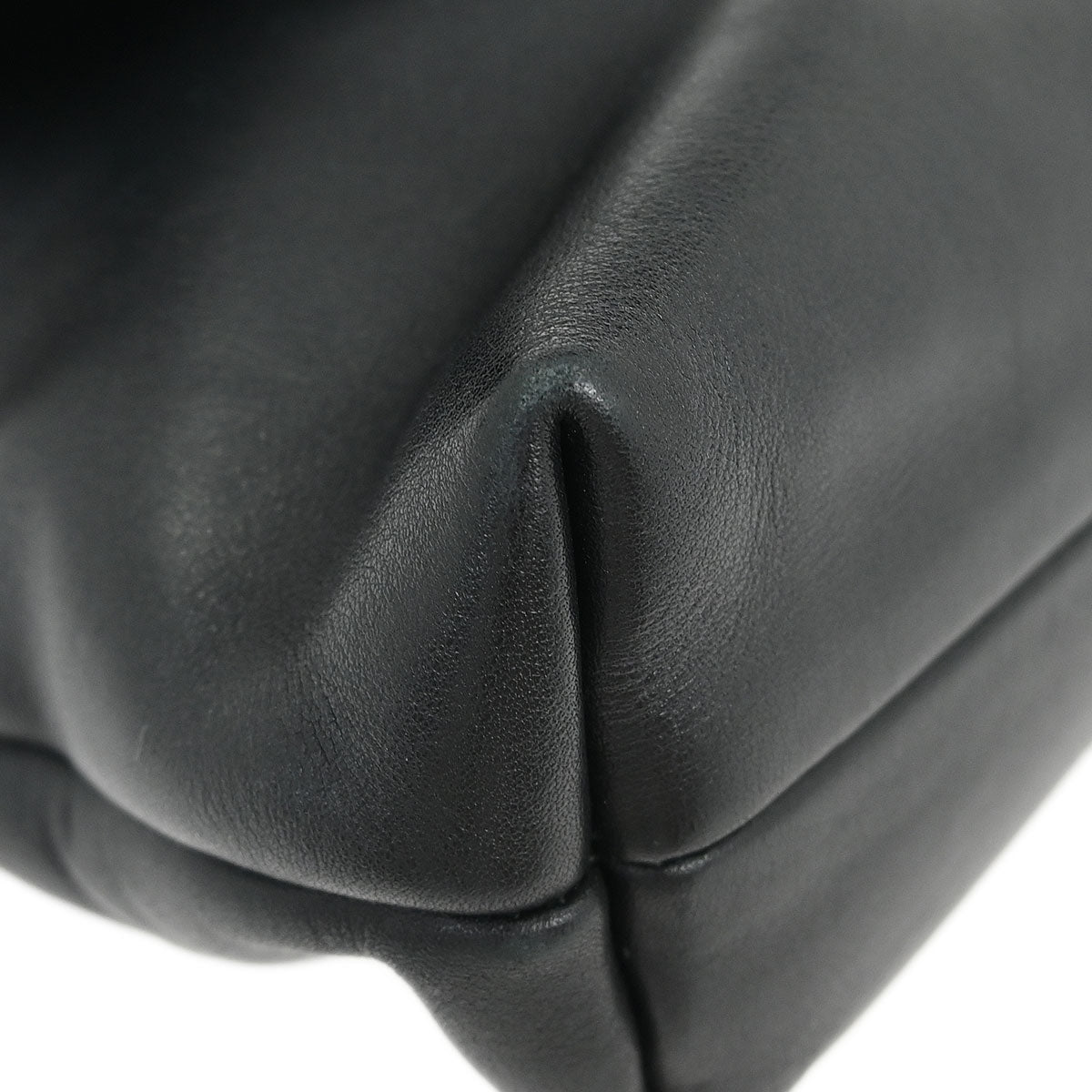 Christian Dior Black Lambskin Demi Lune Handbag