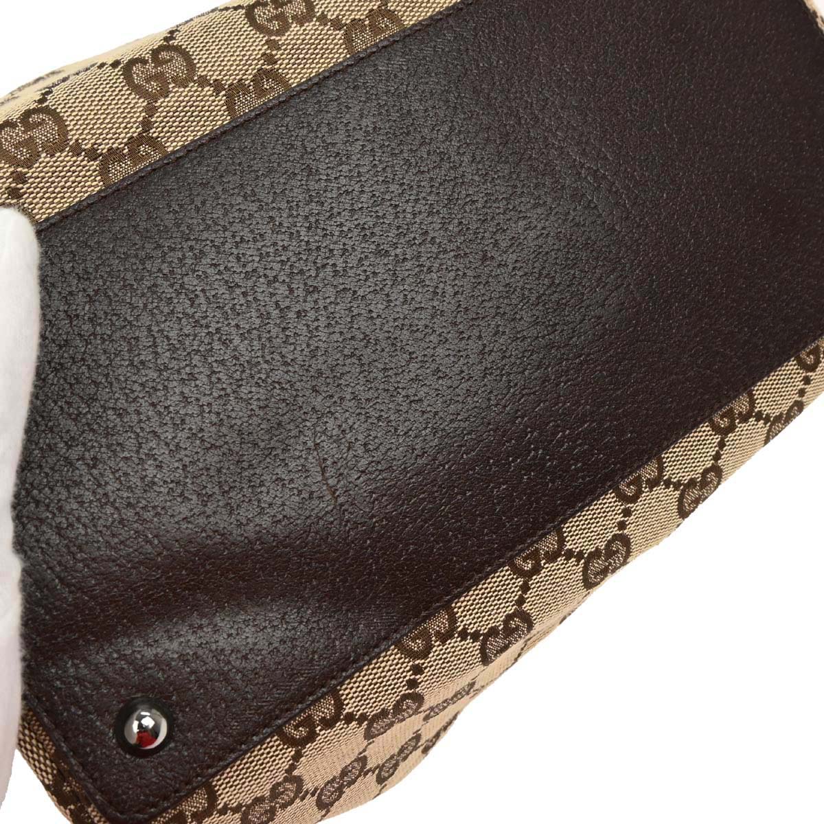 Gucci Brown Beige GG Tote Bag