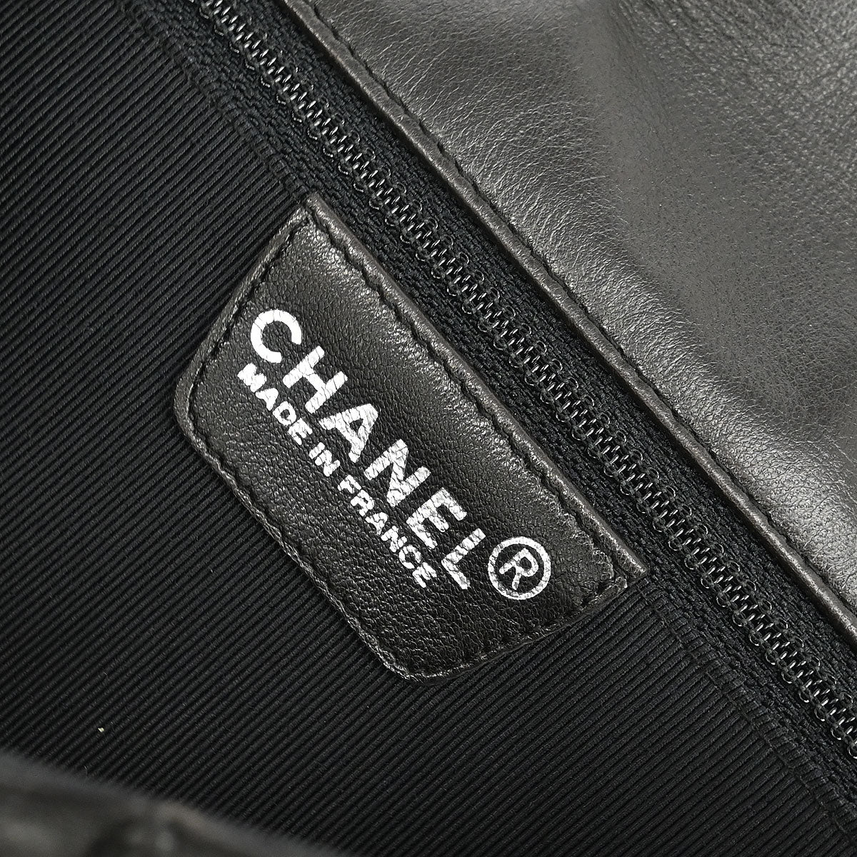 Chanel 1997-1999 Black Calfskin Choco Bar Mademoiselle Lock Handbag