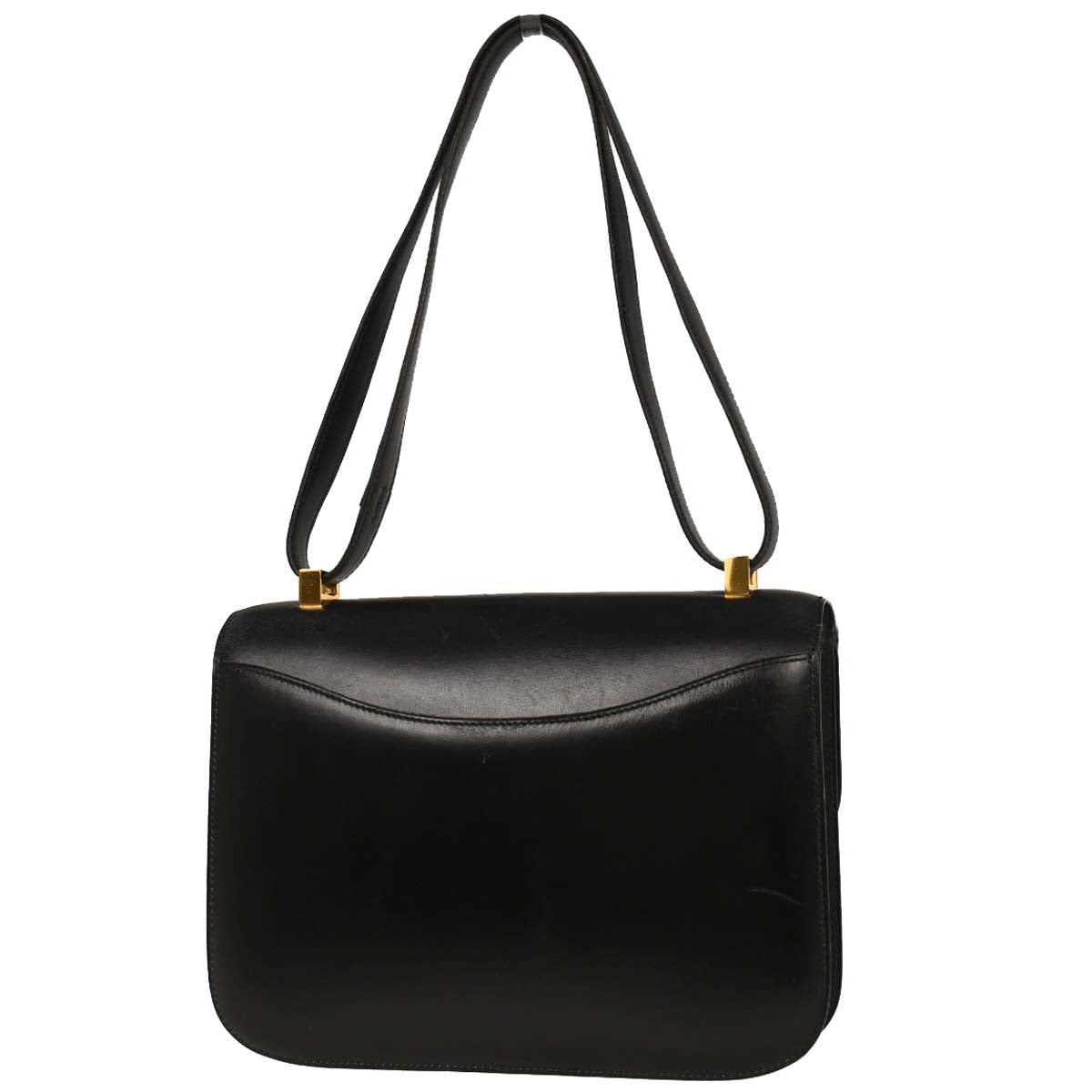 Hermes Black Box Calf Constance 23 Shoulder Bag