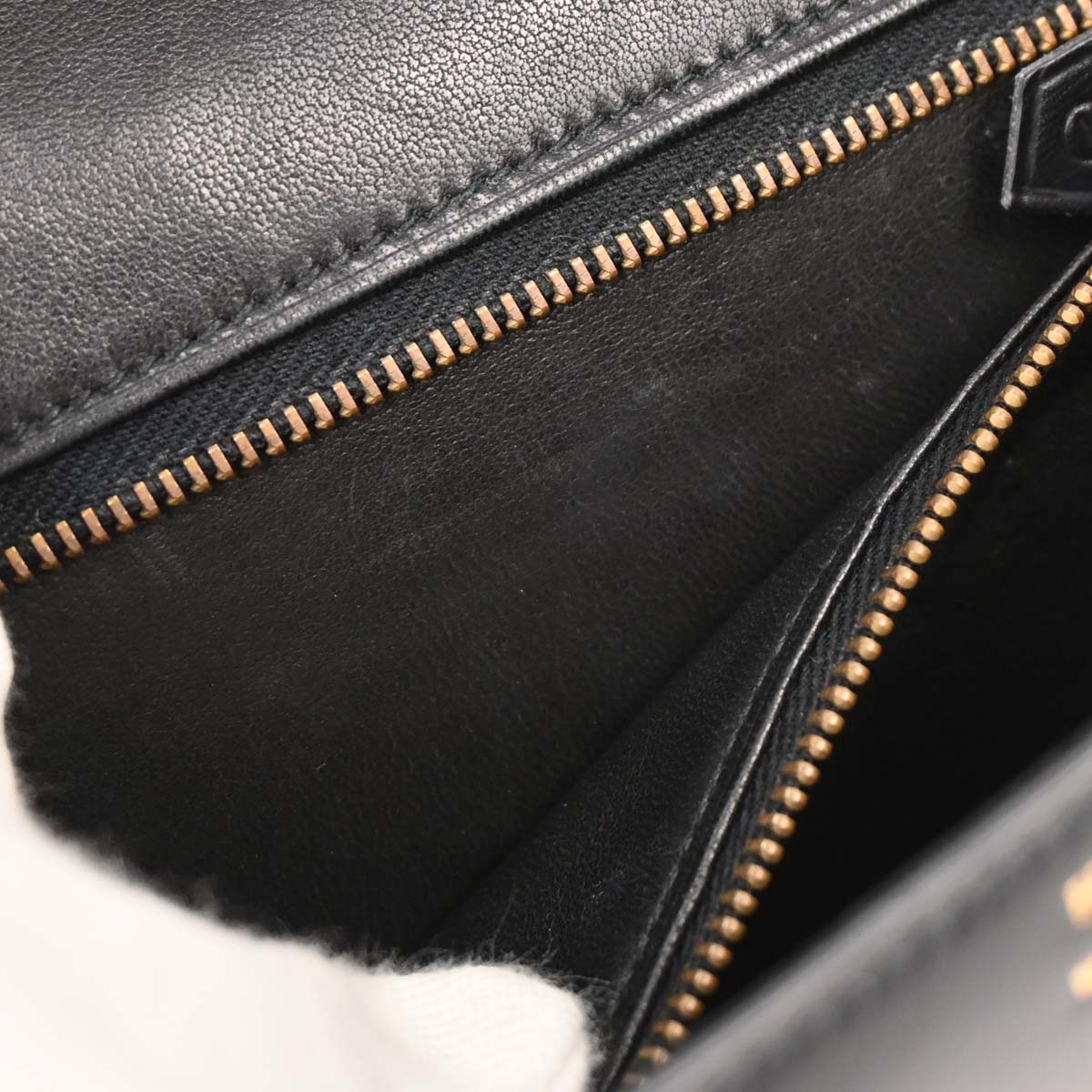Hermes Black Box Calf Constance 23 Shoulder Bag