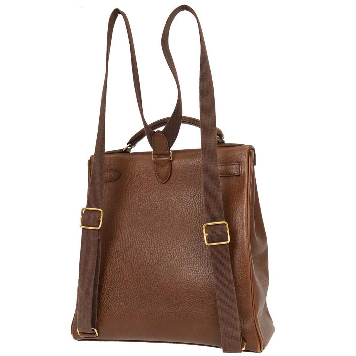Hermes Marron Fonce Ardennes Kelly A Dos GM Backpack