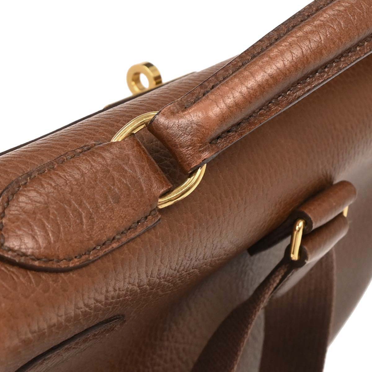 Hermes Marron Fonce Ardennes Kelly A Dos GM Backpack