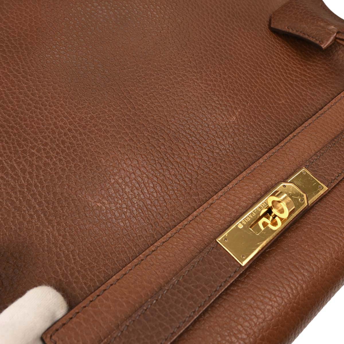 Hermes Marron Fonce Ardennes Kelly A Dos GM Backpack