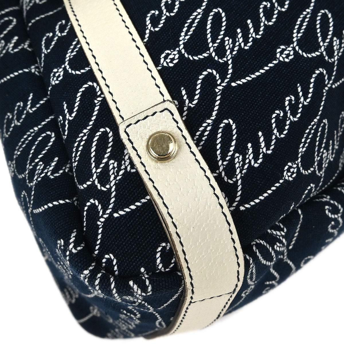 Gucci Navy Abbey Tote Handbag