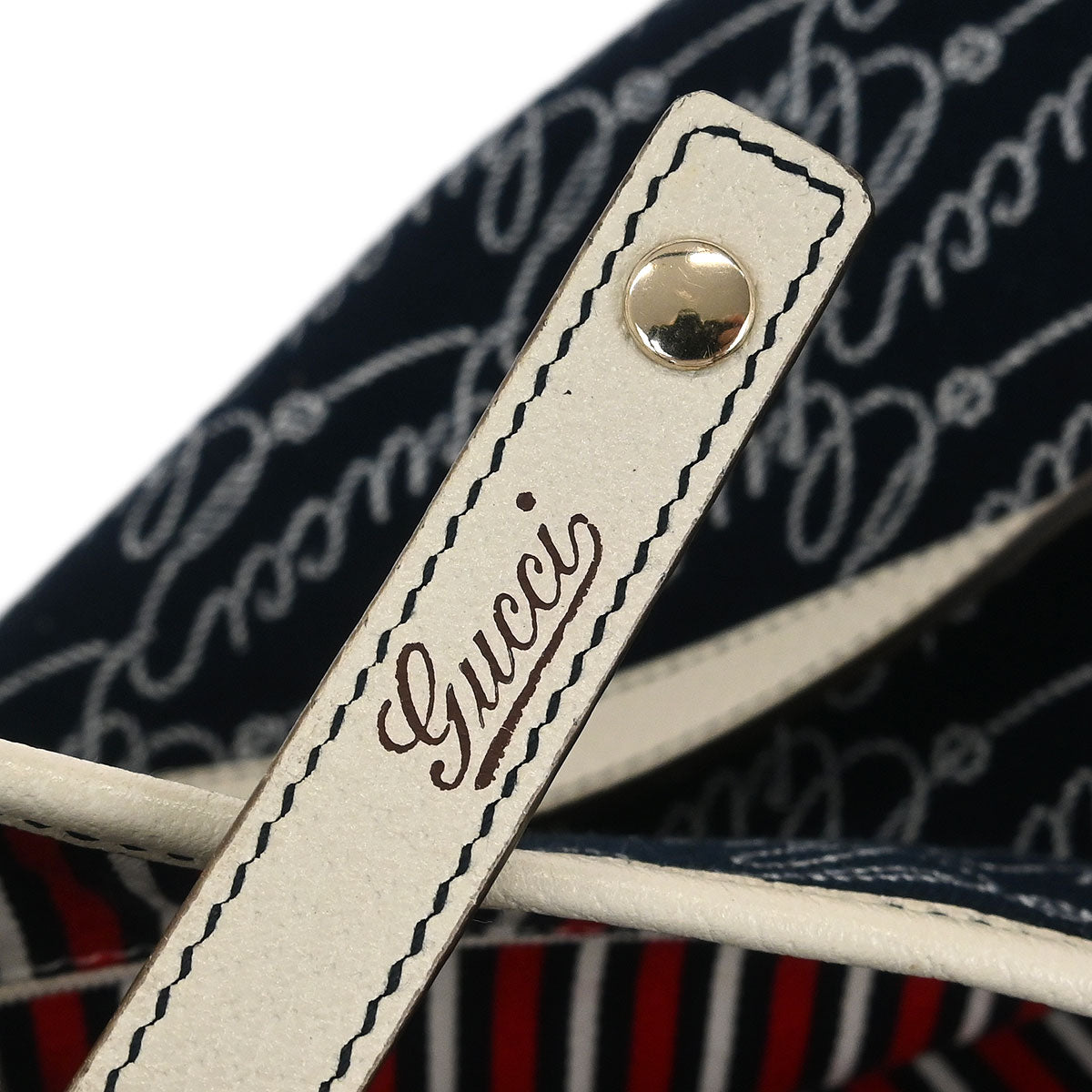 Gucci Navy Abbey Tote Handbag