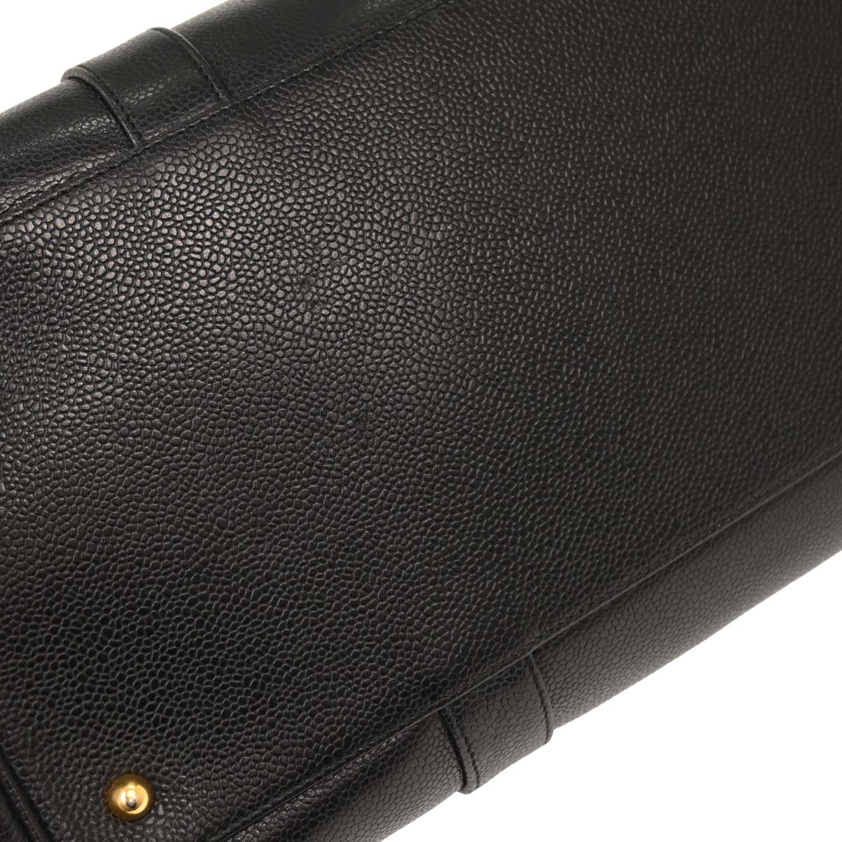 Chanel Black Calfskin 2way Shoulder Duffle Handbag