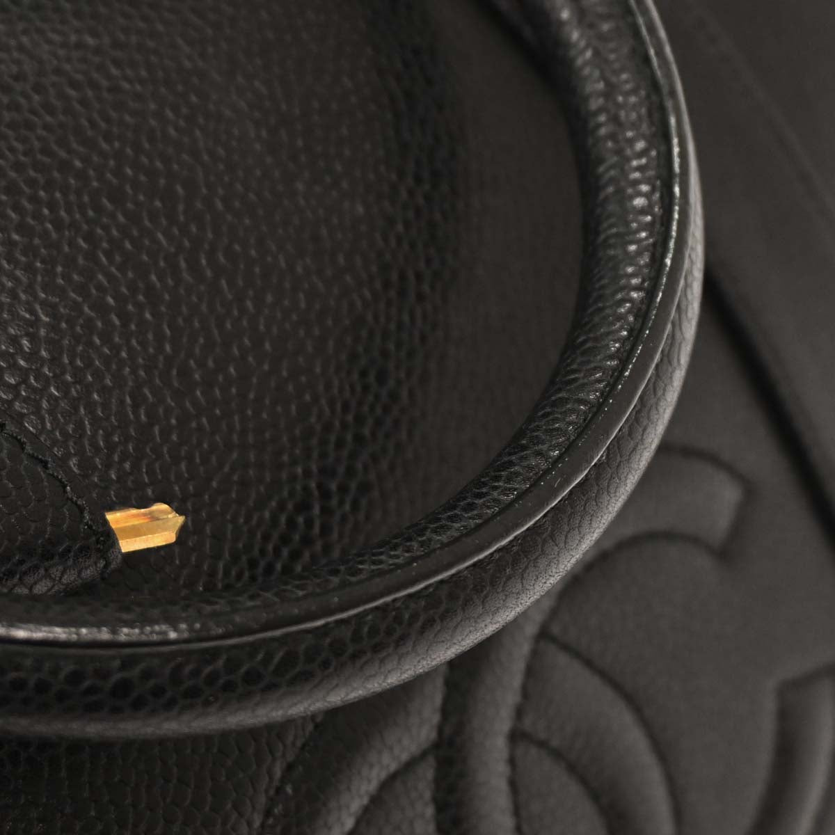 Chanel Black Calfskin 2way Shoulder Duffle Handbag