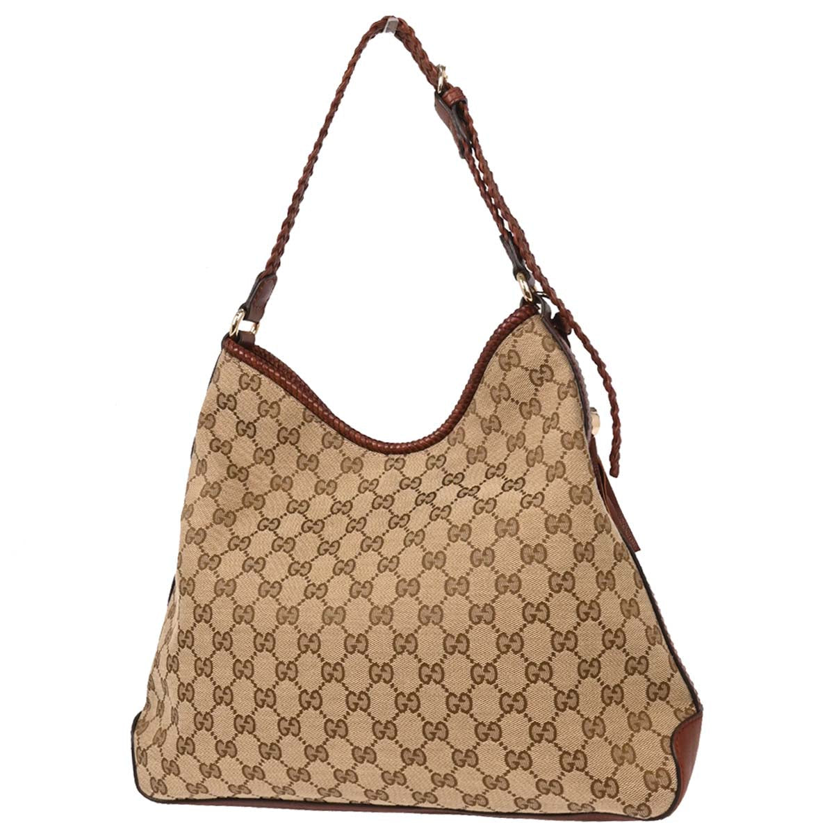 Gucci Beige Canvas GG Marrakech Hobo Shoulder Bag