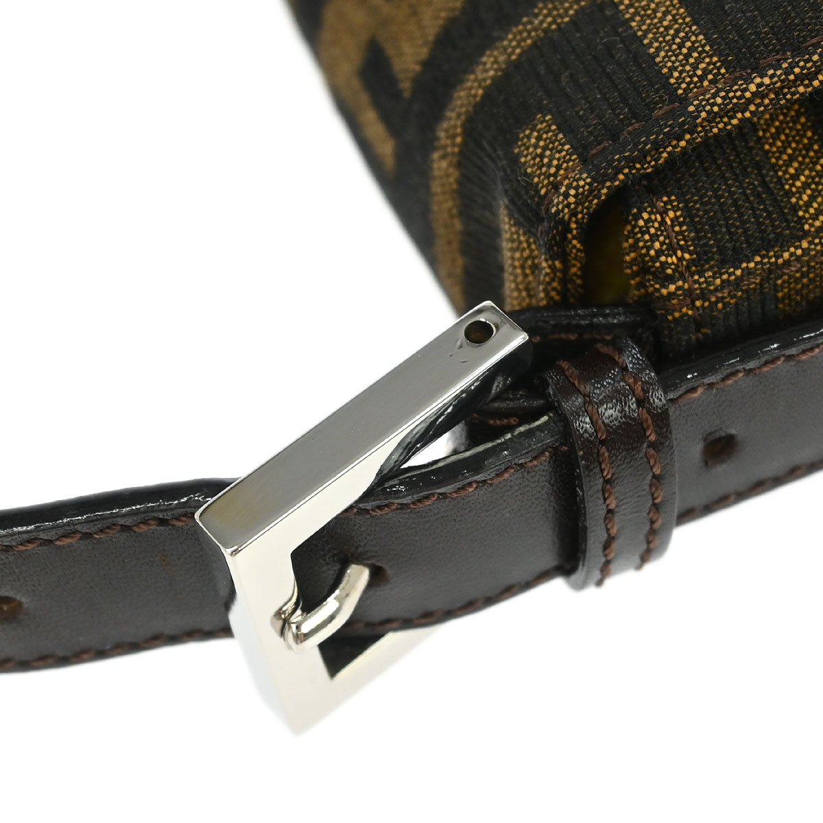 Fendi Brown Zucca Baguette Handbag