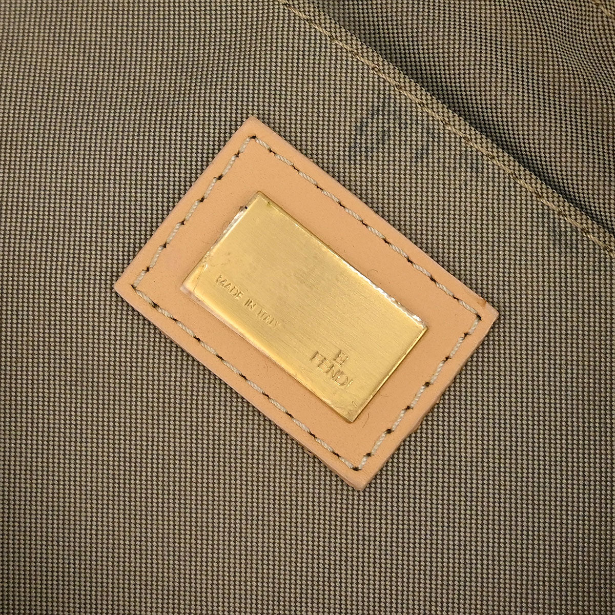 Fendi Gold Zucchino Handbag