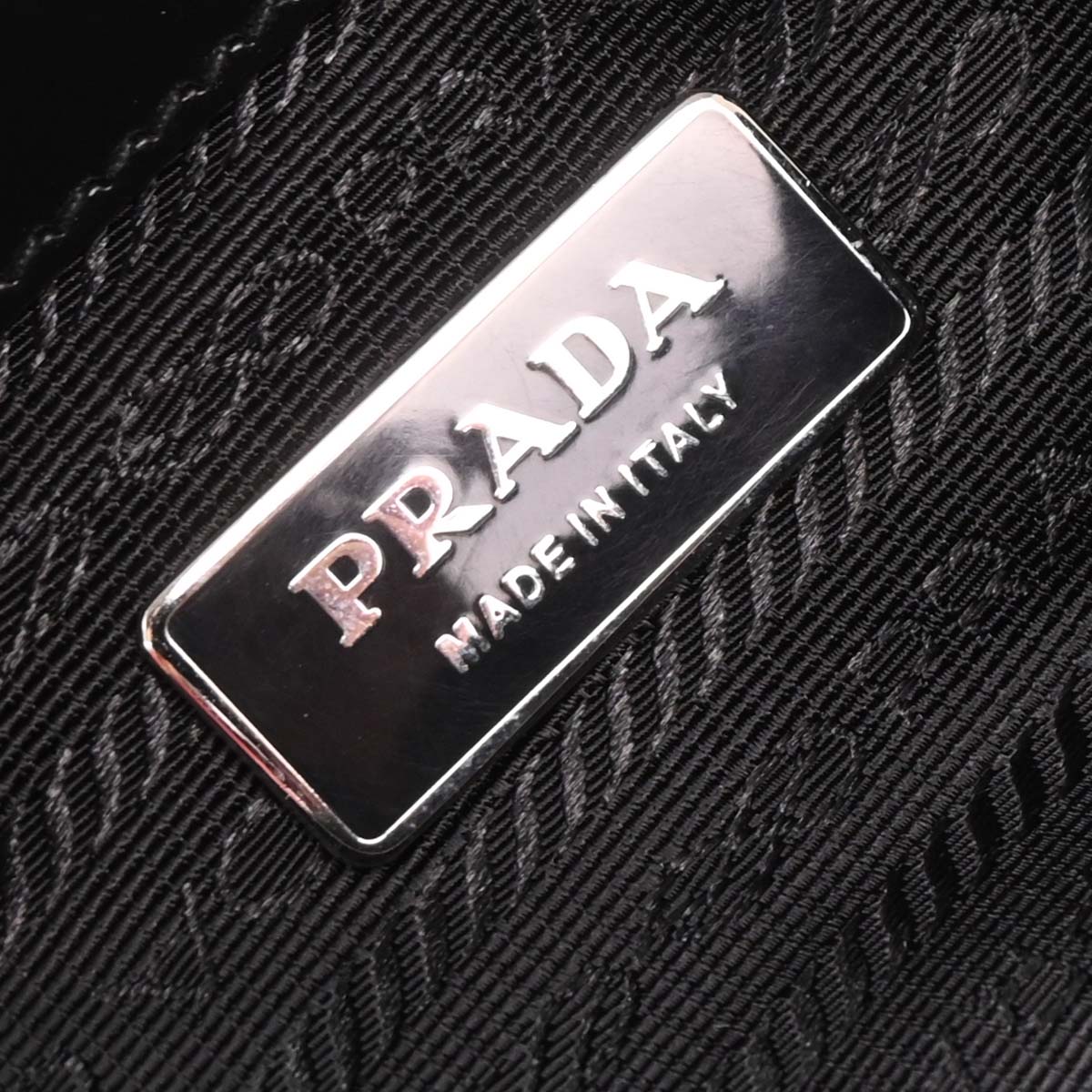 Prada Black Nylon Leather Handbag