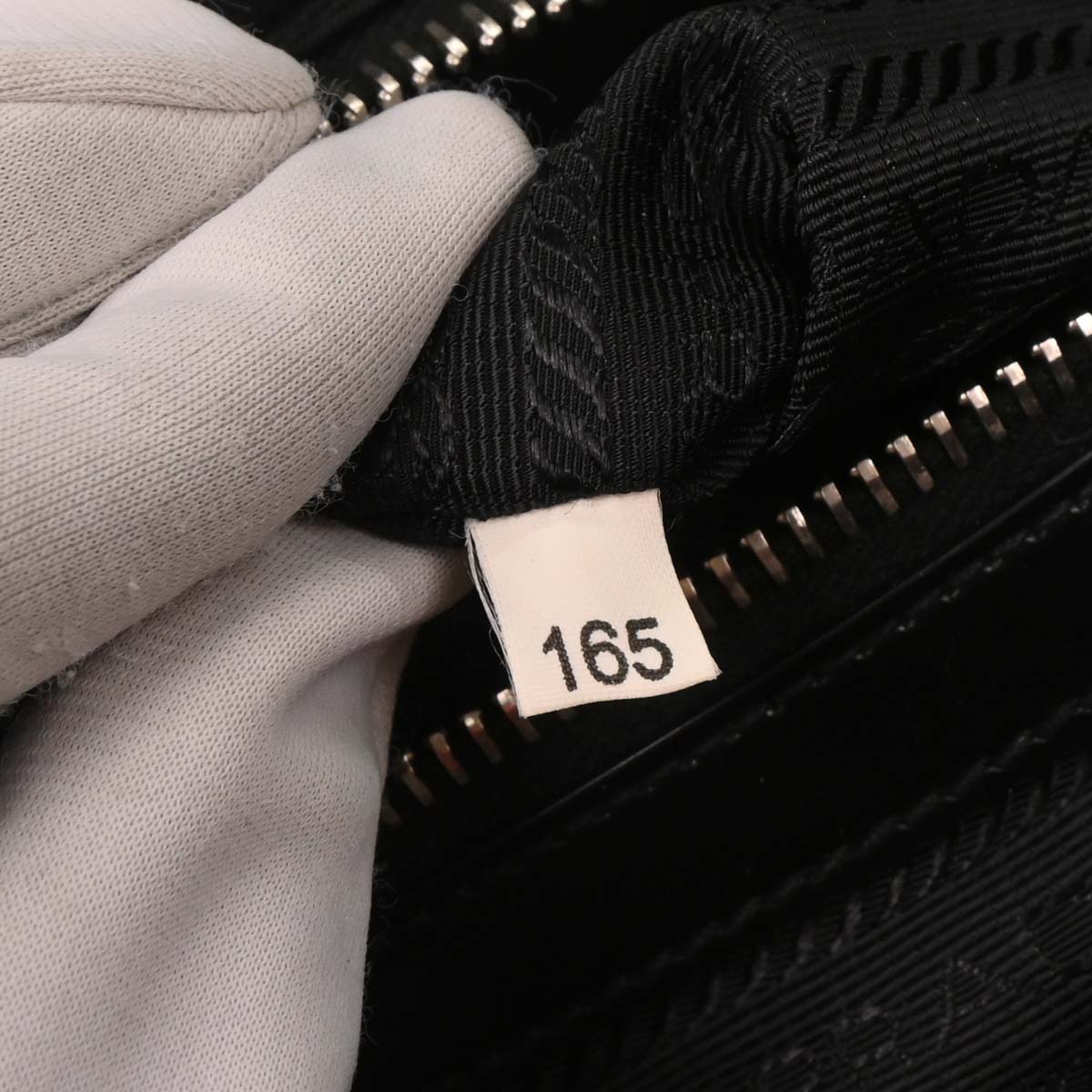 Prada Black Nylon Leather Handbag