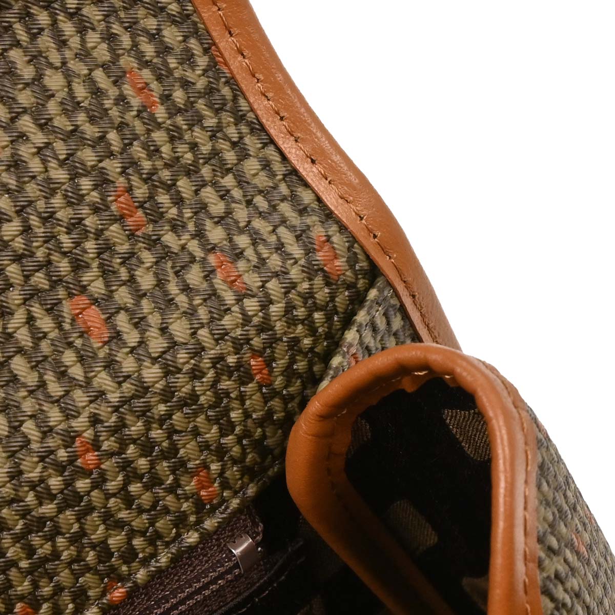 Yves Saint Laurent Khaki Brown 2way Shoulder Handbag