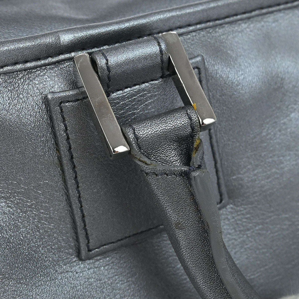 Loewe Silver Lambskin Amazona 28 Handbag