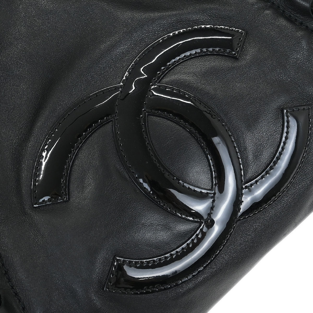 Chanel Black Calfskin Modern Chain Tote Bag