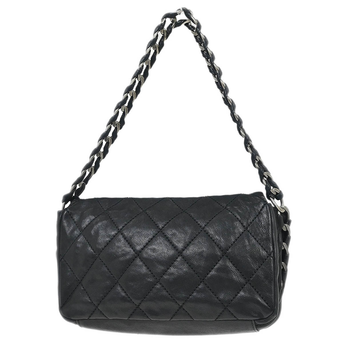 Chanel Black Calfskin Wild Stitch Handbag
