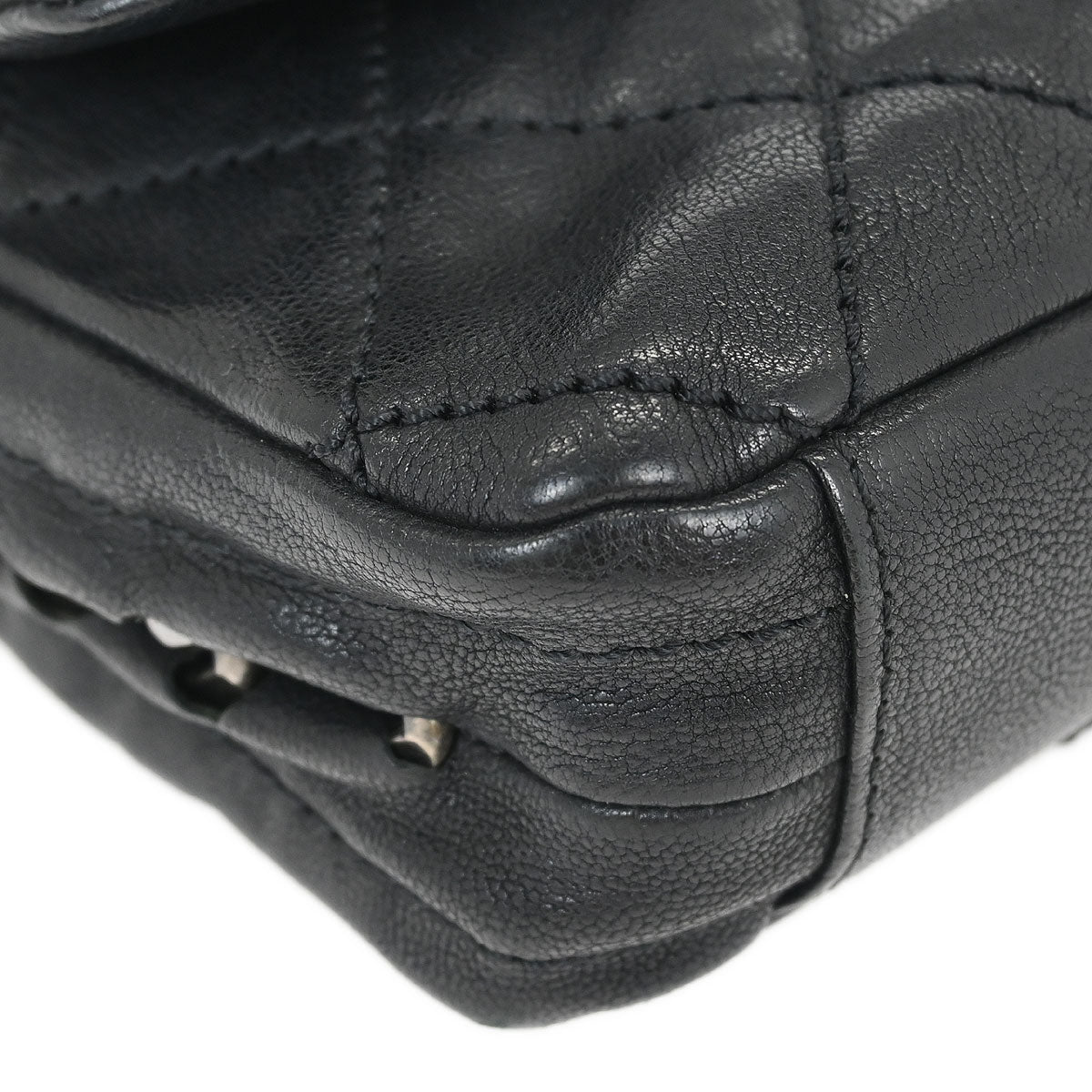 Chanel Black Calfskin Wild Stitch Handbag