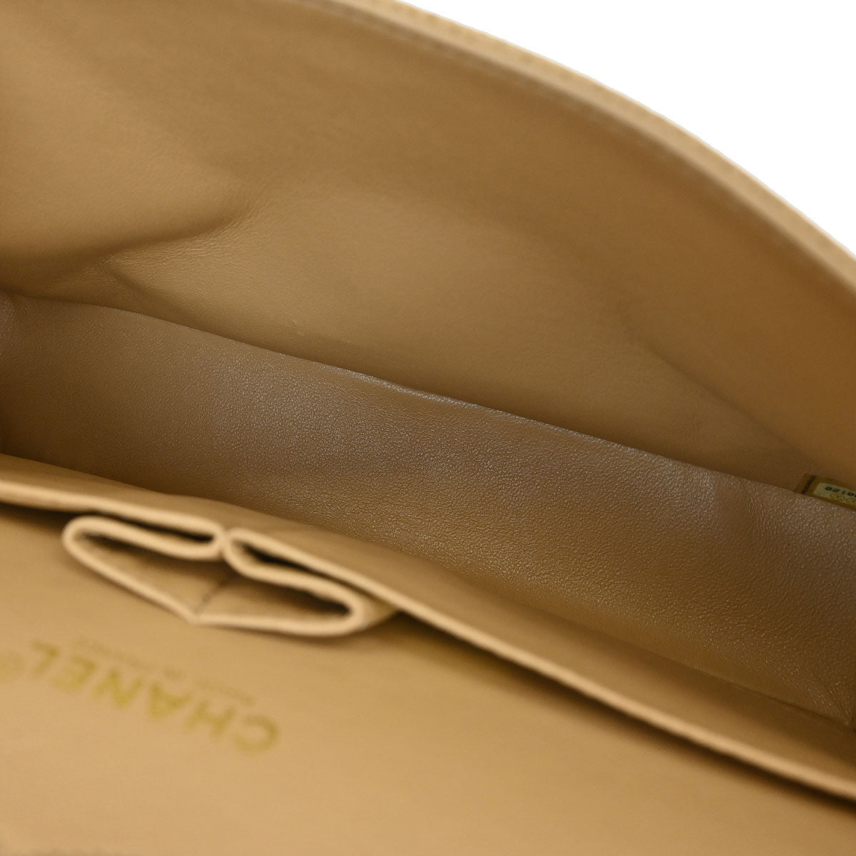 Chanel Beige Caviar Medium Classic Double Flap Shoulder Bag
