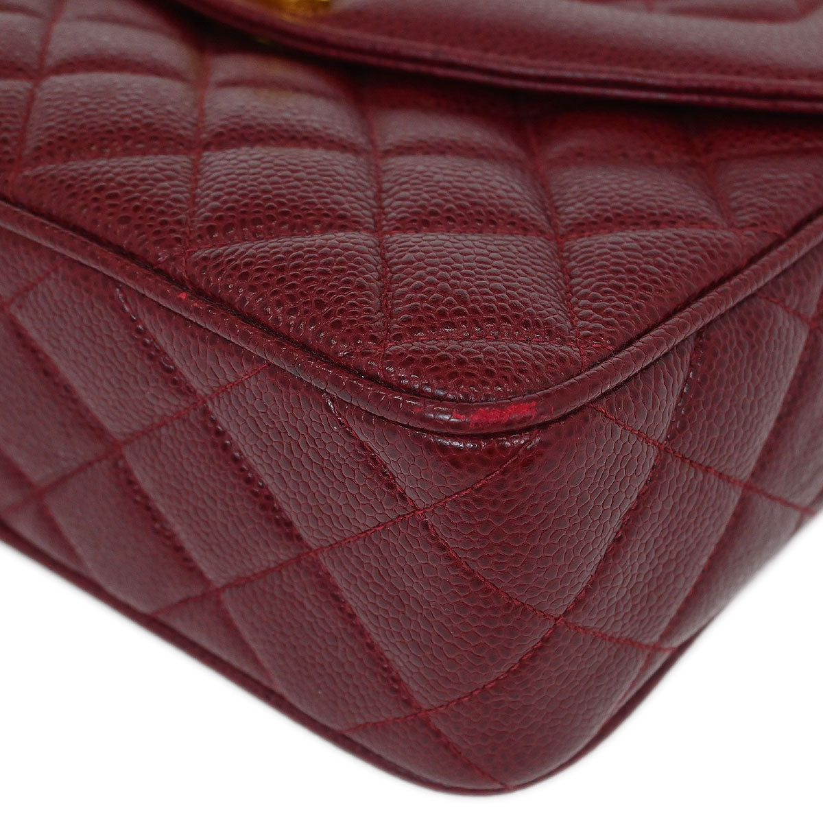 Chanel Bordeaux Caviar Camera Bag Small