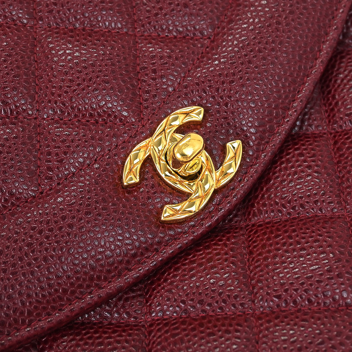 Chanel Bordeaux Caviar Camera Bag Small