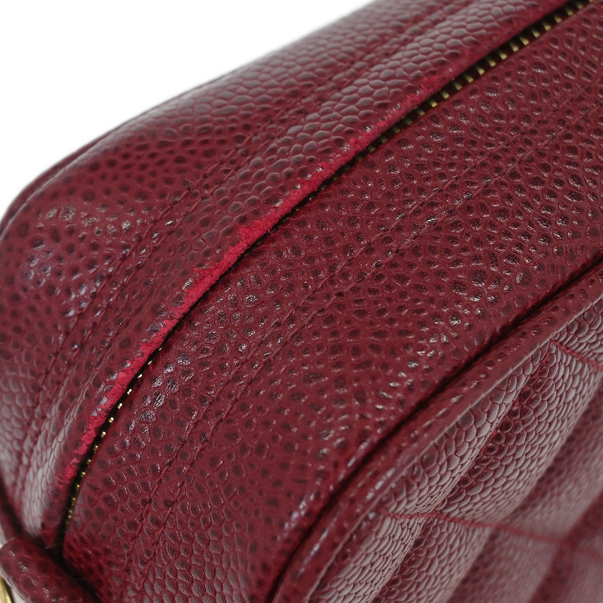 Chanel Bordeaux Caviar Camera Bag Small