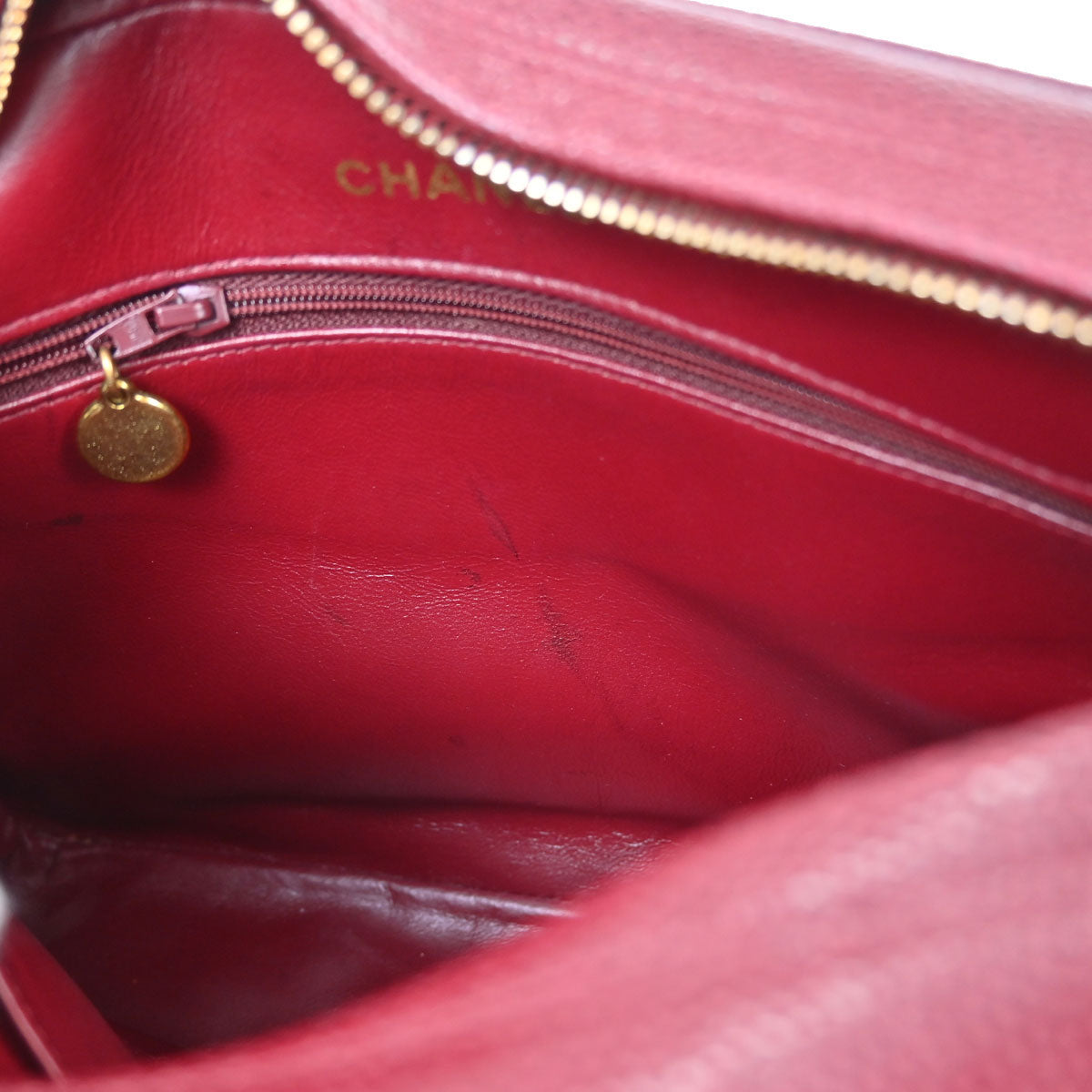 Chanel Bordeaux Caviar Camera Bag Small