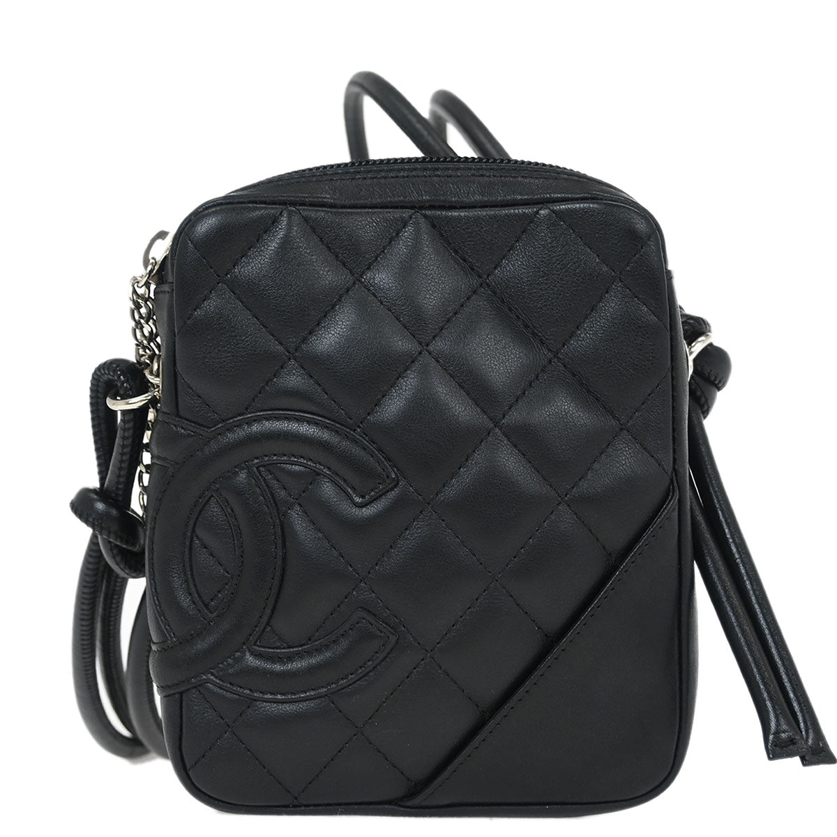 Chanel Black Calfskin Cambon Ligne Shoulder Bag