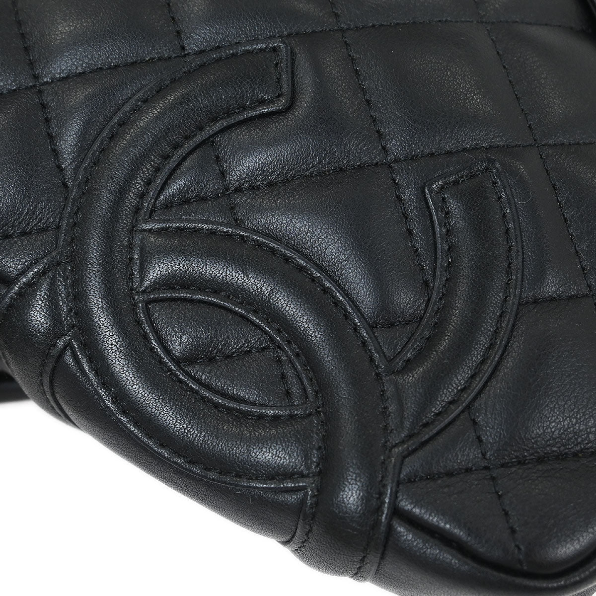 Chanel Black Calfskin Cambon Ligne Shoulder Bag