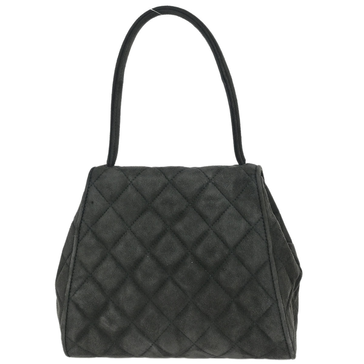 Chanel 1994-1996 Gray Suede Handbag